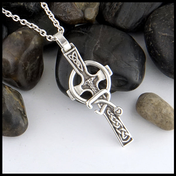 small celtic caring cross by Walker Metalsmiths