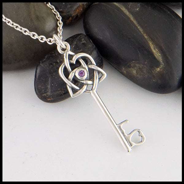 Sterling Silver Celtic Key Pendant