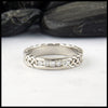 Josephine's Knot Anniversary Band in 14K White Gold with Diamonds