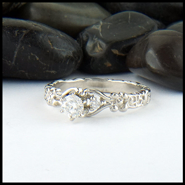 trinity scroll ring