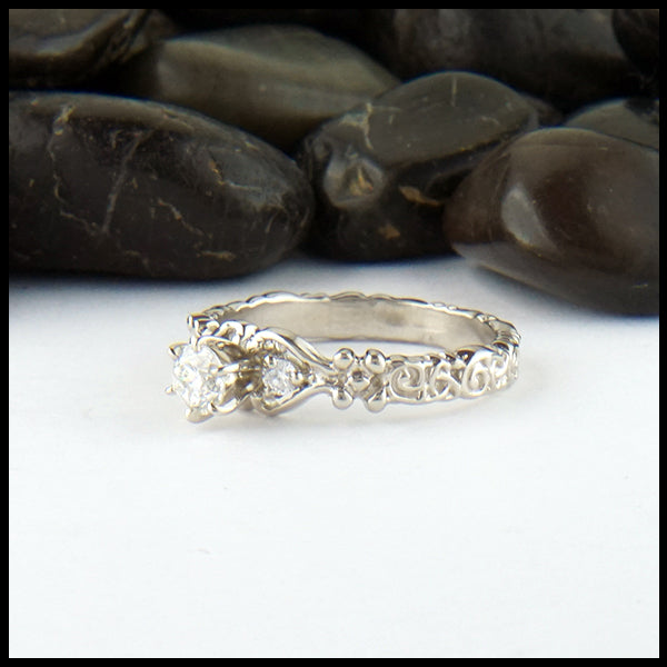 trinity scroll ring