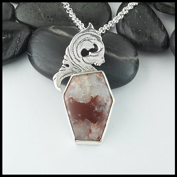 Custom bloodstone pendant