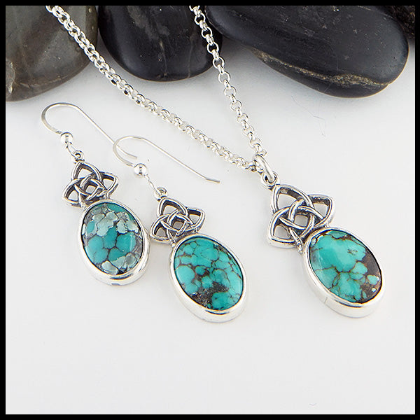 Starlight Turquoise set in sterling silver