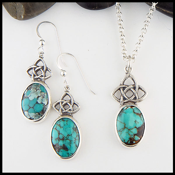 Starlight Turquoise set in sterling silver