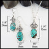 Starlight Turquoise set in sterling silver