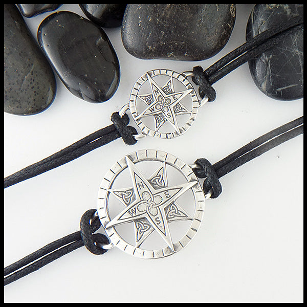 Small and Large Celtic Compass Bracelets