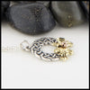 Josephine's Knot Celtic Wreath with Holly in Sterling Silver, 14K Rose Gold, and 18K Yellow Gold