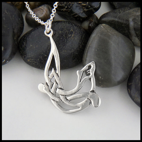 Celtic Otter Pendant in Sterling Silver by Walker Metalsmiths