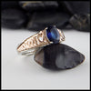 two tone sapphire ring