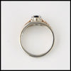 two tone sapphire ring