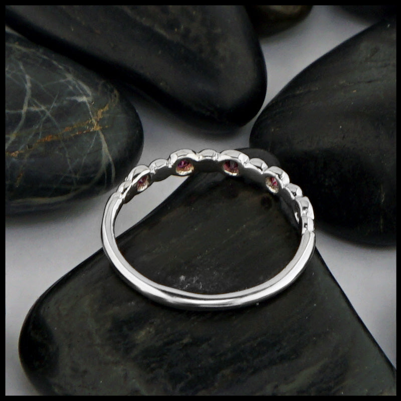 rear view of ruby ring