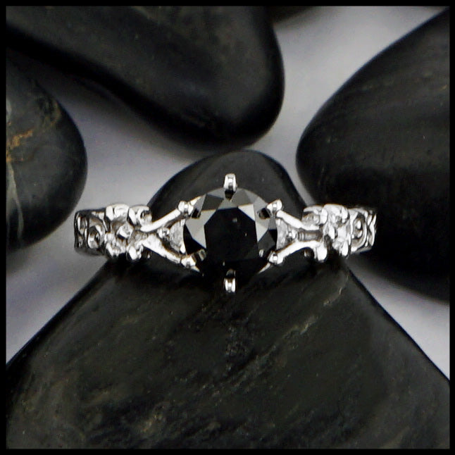black diamond ring