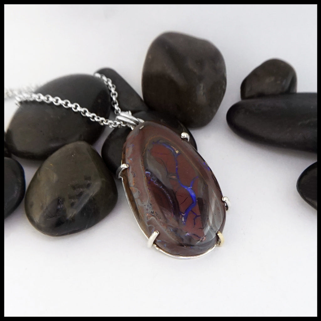 large boulder opal pendant