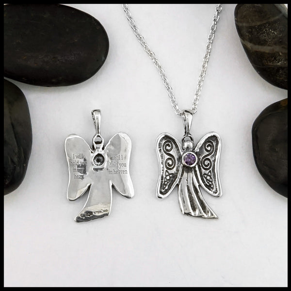 angel pendant February 