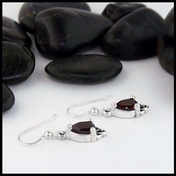 side view of earrings