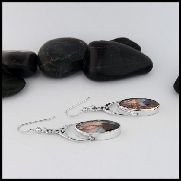 boulder opal drop earrings 