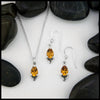 celtic goddess citrine set