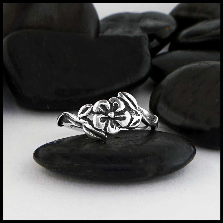 sterling silver flower ring 