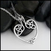 heart knot pendant 