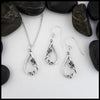 whimsical pendant and earring set