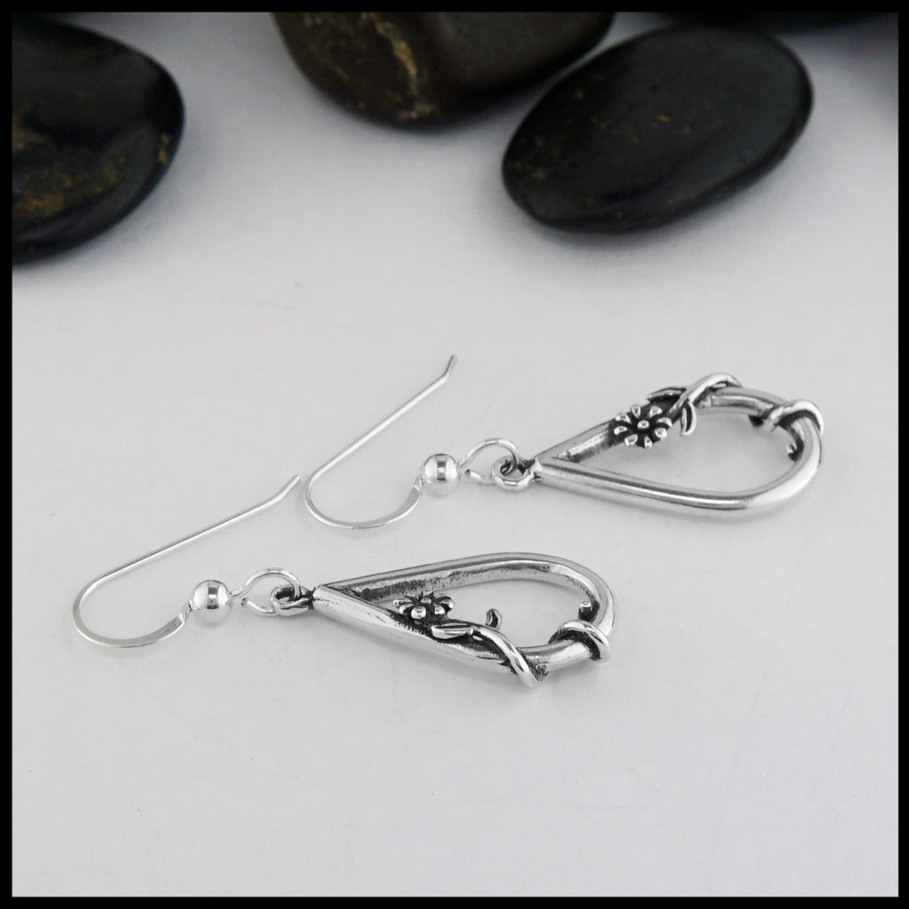 side view of earrings 