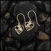 Shamrock & Tsavorite Earrings in Gold