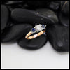 Rose Gold Diamond and Sapphire Ring