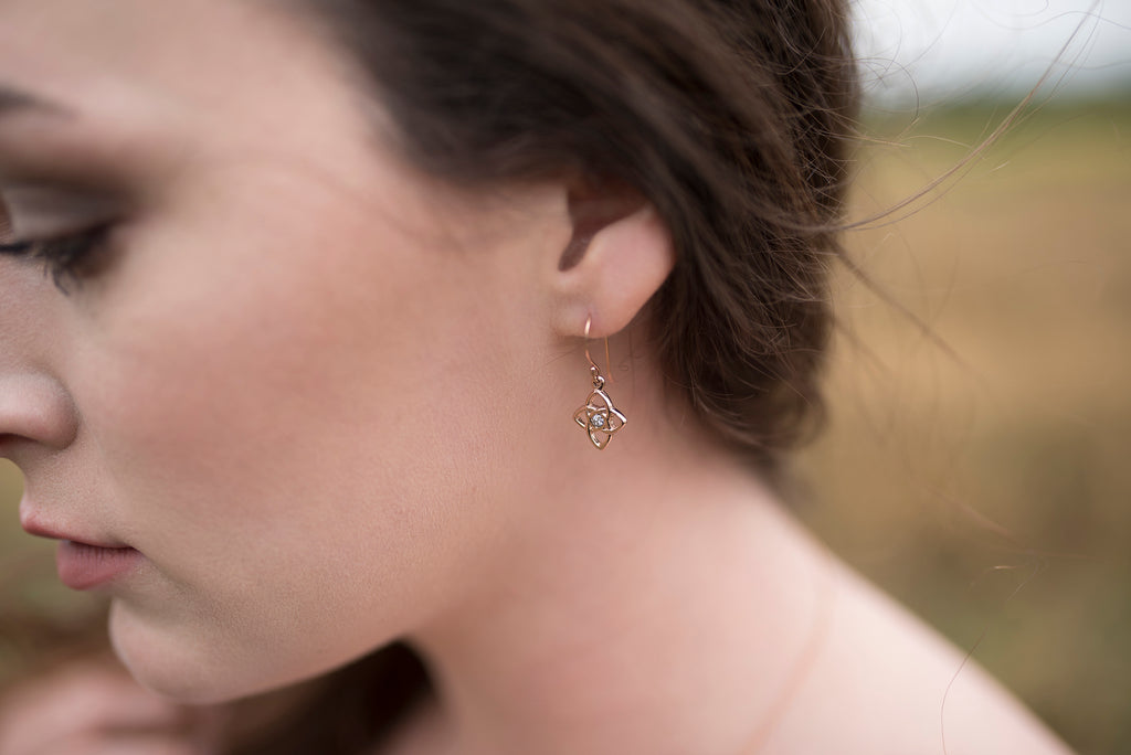 Gold starlight earrings