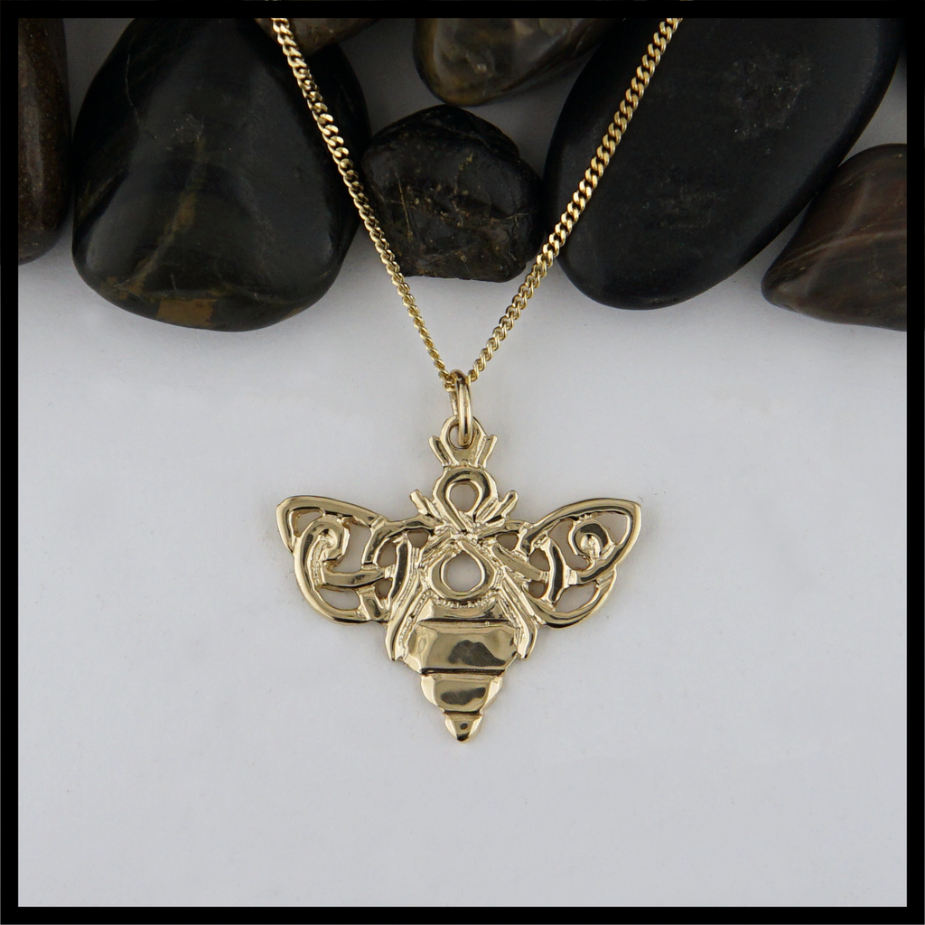 Gold Bee Pendant
