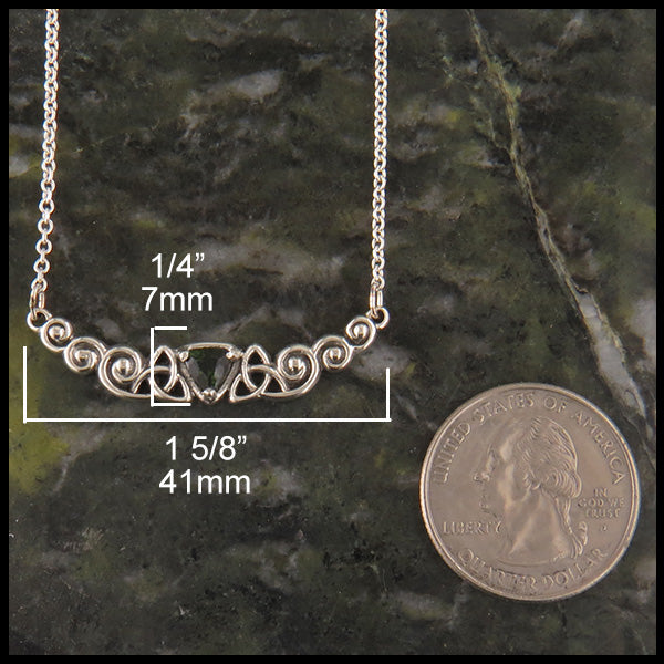 Trinity scroll pendant