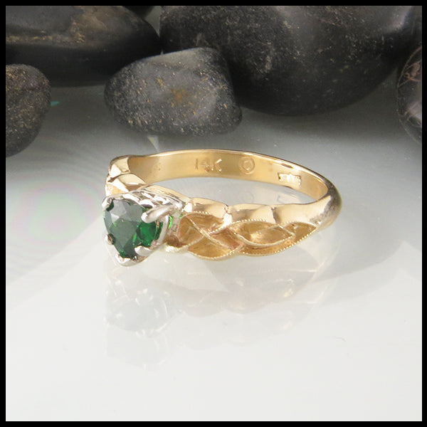 Heart Shaped Tsavorite Ring