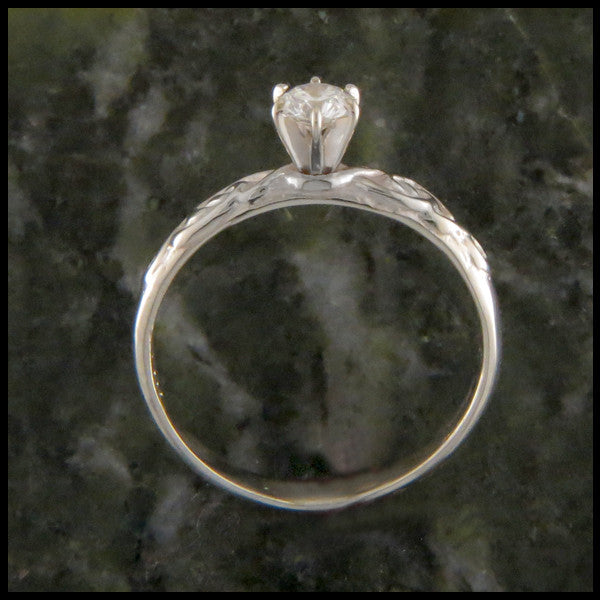 Simple Celtic Knot Diamond Wedding Ring Set