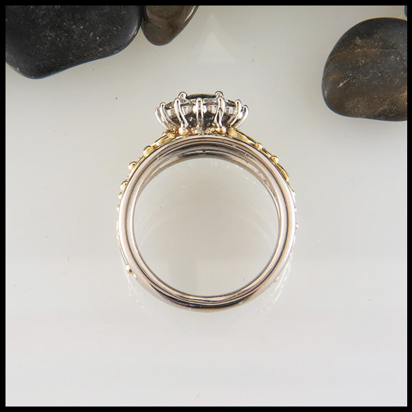 Profile view of Custom Tsavorite Ring