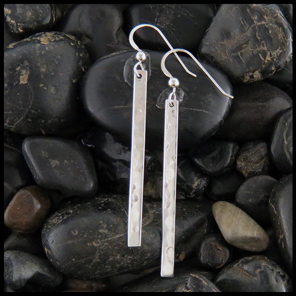 Simple Silver Bar earrings