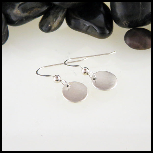 Brushed Finish Sterling Silver Earrings
