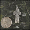 Inis Celtic cross in silver