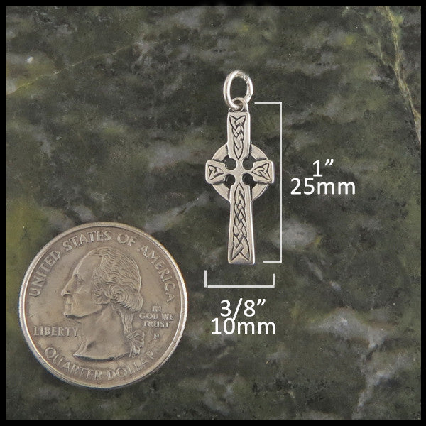 Kelly Cross measures 1" by 3/8"