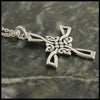 Open Knotwork St Brigid Celtic Cross in Sterling Silver