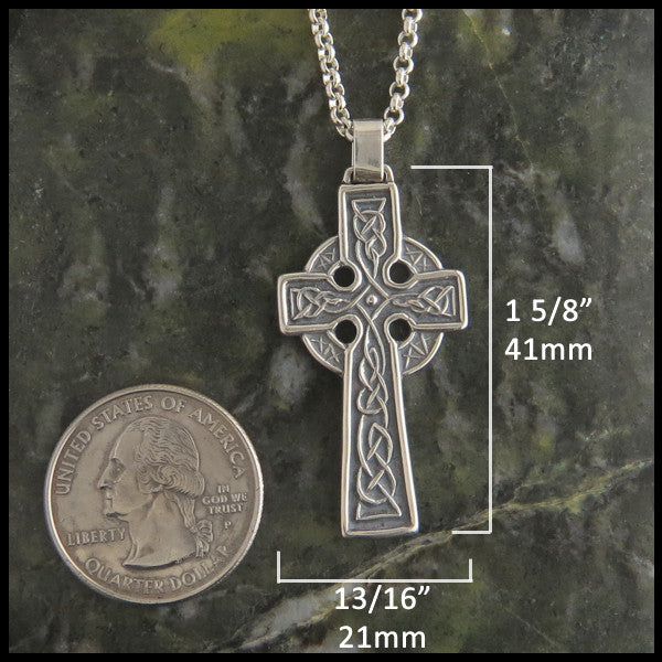 St Patrick Cross in Silver