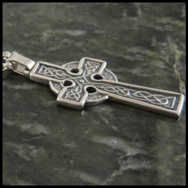 Celtic Cross Necklace in Sterling Silver