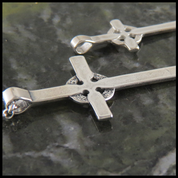 Plain Celtic Cross in Sterling Silver