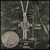 Blackwater Cross in Sterling Silver measures 3/4" by 1 3/8"