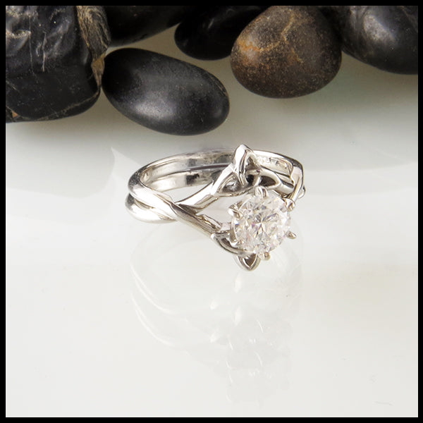 Interlocking Trinity Wedding Set with 1.00 CT Diamond