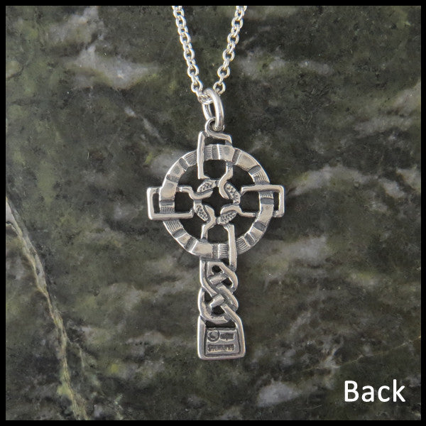 WithLoveSilver 925 Sterling Silver Celtic Cross Pendant – Oxidized Finish, 7 Grams | Fits 1mm To 4mm Chains, Comes With Velvet Pouch