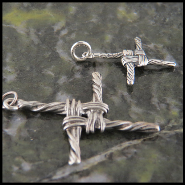 Traditional St Brigid Celtic Cross in Sterling Silver