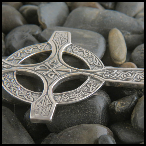 Unique Celtic Pectoral Cross in Sterling Silver