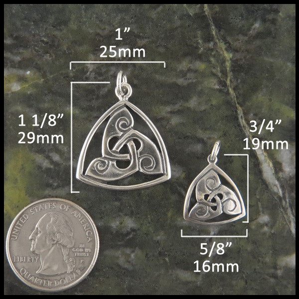 Triskele pendant in Sterling Silver