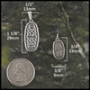 Large and Small Celtic Knot pendants in Sterling Silver
