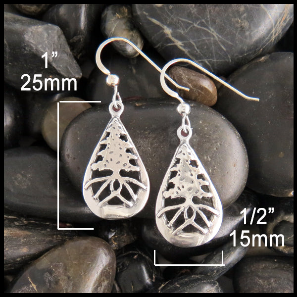 Celtic Pine Tree Earrings
