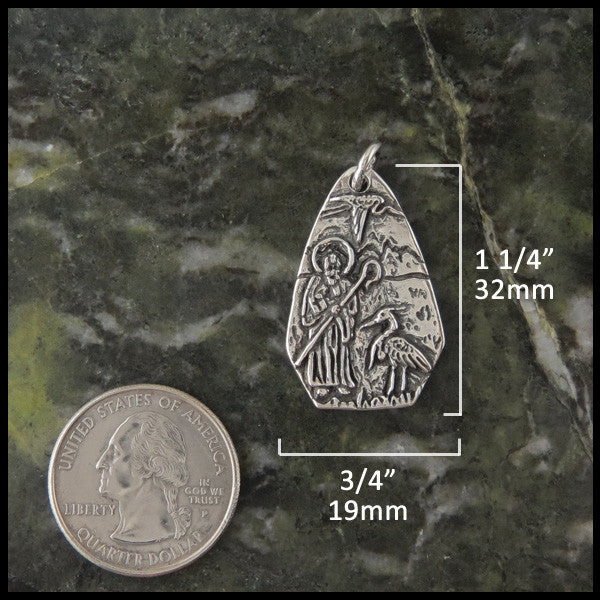 Saint Columba pendant in Sterling Silver